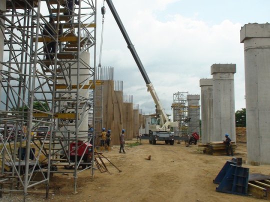 Rivers Monorail Construction Rail