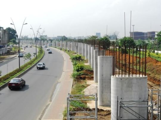 Rivers Monorail Construction View