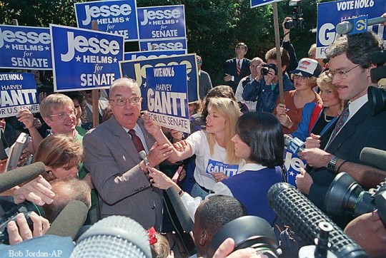 Jesse Helms U.S. Senate race against Gantt
