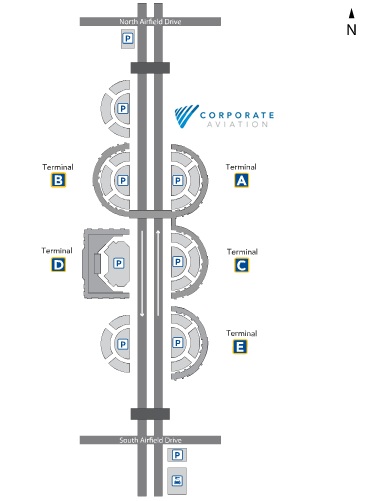 DFW Terminal Map