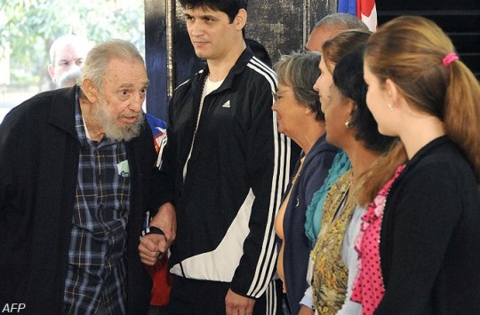 Fidel Castro cast his vote in 2013