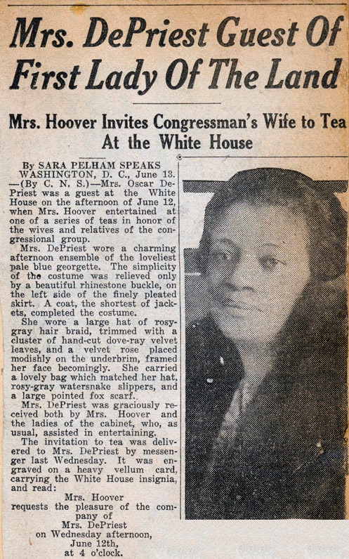 Herbert Hoover and Oscar dePriest Tea