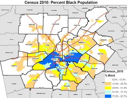 MARTA Atlanta Core Metropolitan Population