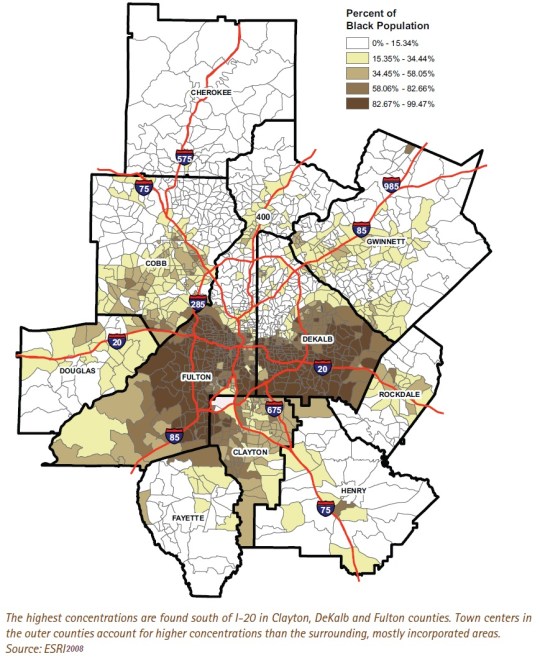 MARTA Atlanta Core Metropolitan Population