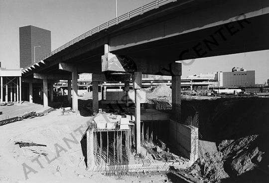 MARTA Coliseum Station Construction