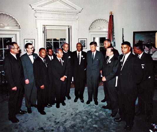 Martin Luther King Jr. meeting with President Kennedy August 28, 1963