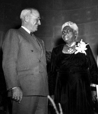 Mary McLeod Bethune with President Harry Truman