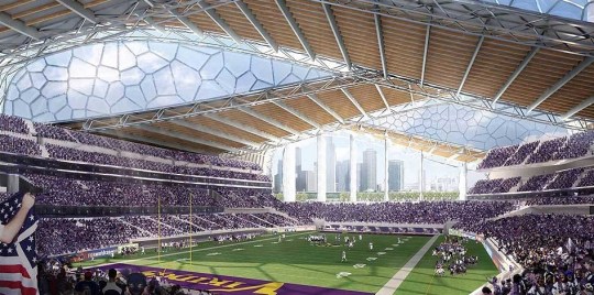 Minneapolis -Minnesota Vikings Stadium design concept