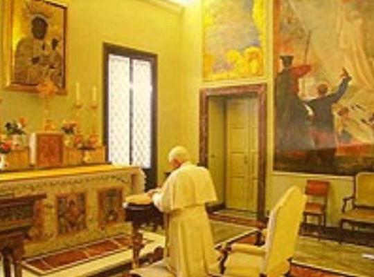 Black Madonna at Castel Gandolfo 