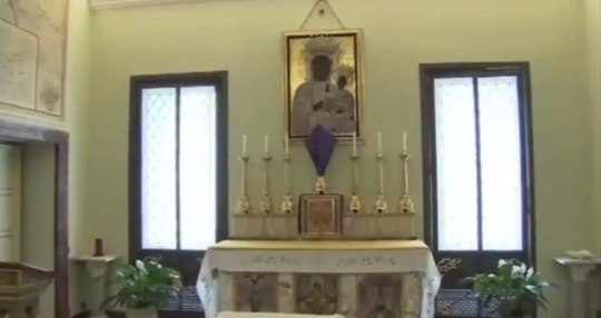 Black Madonna at Castel Gandolfo