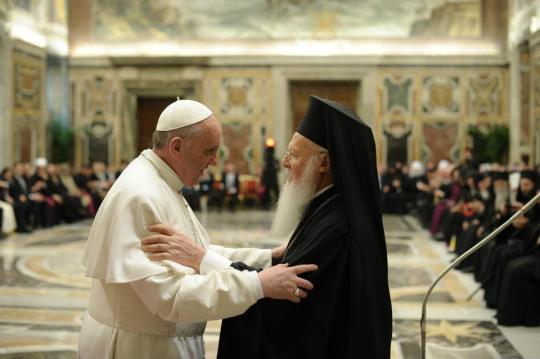 Patriarch Bartholomew and Pope Francis