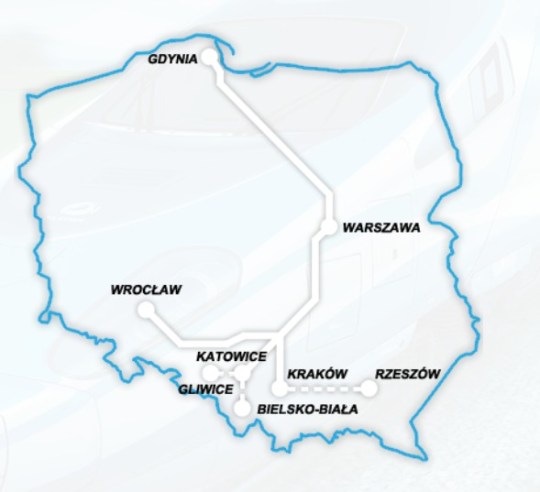 Express InterCity Premium Map