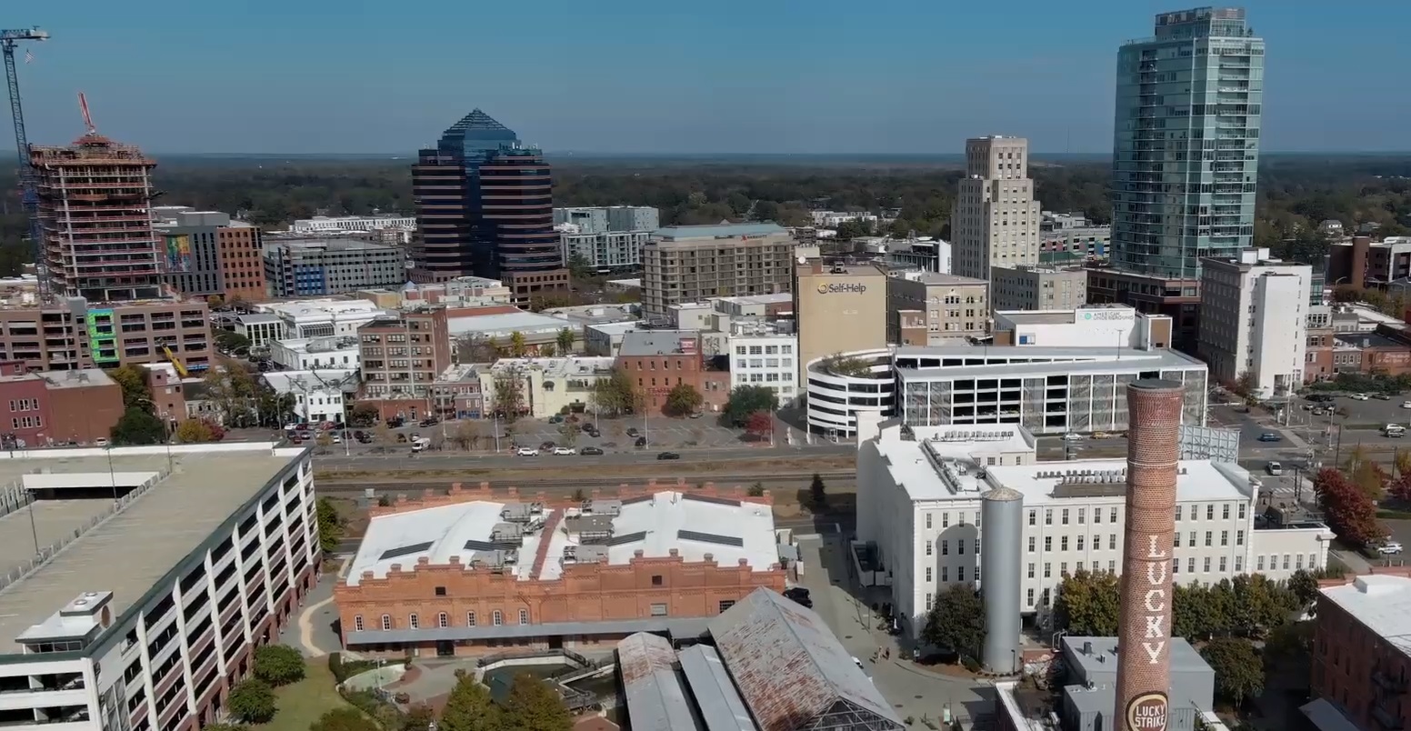 Durham NC 2023 skyline