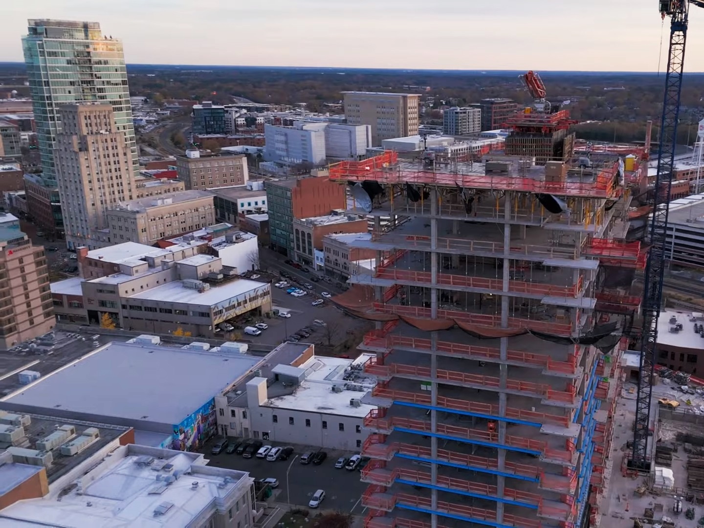 Durham NC 2023 Skyline Downtown