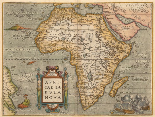 1584 Ortelius Africa Map