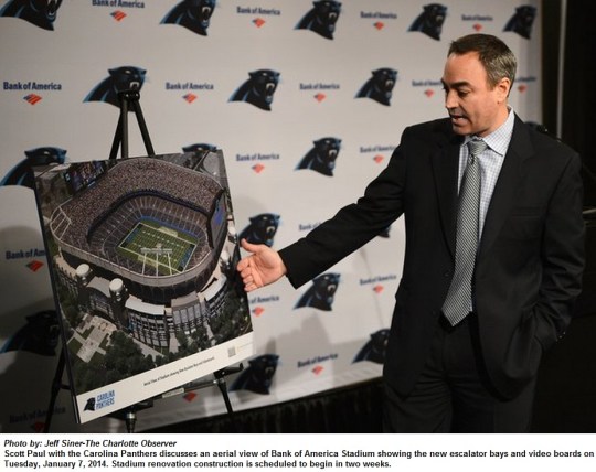 Bank of America Stadium renovation 