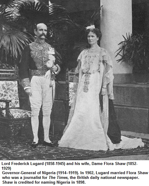 Lord Frederick Lugard and his wife Dame Flora Shaw