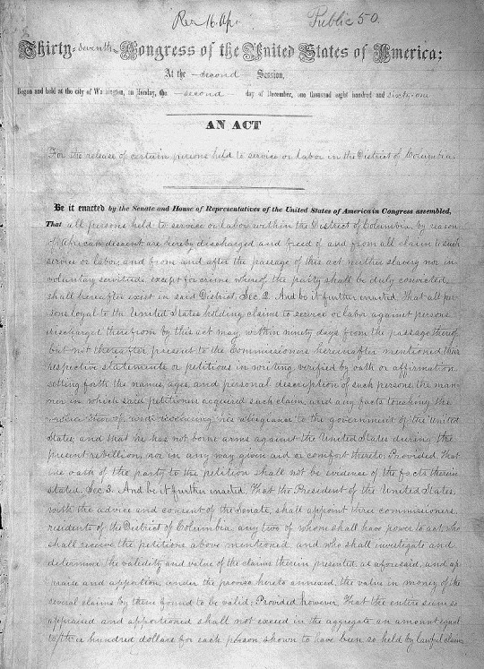 District of Columbia Emancipation Act