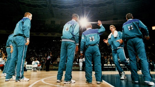 1988 original Charlotte Hornets logo Warm Ups