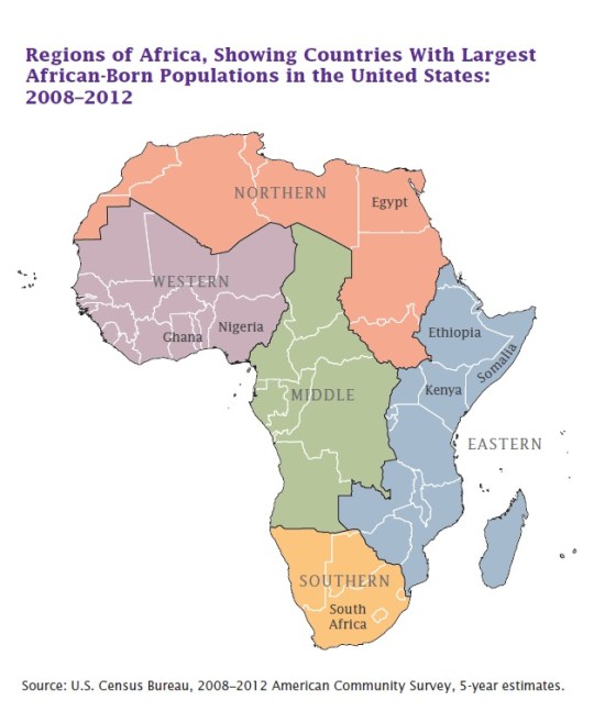 African Born Map