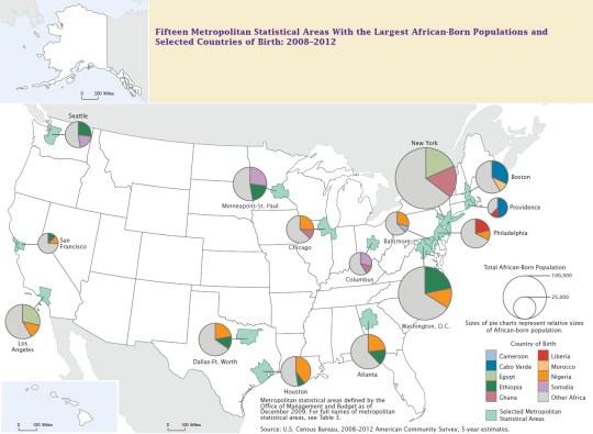 African Born Metropolitan Areas