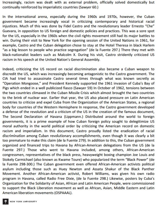 Race and Government Policy in Revolutionary Cuba