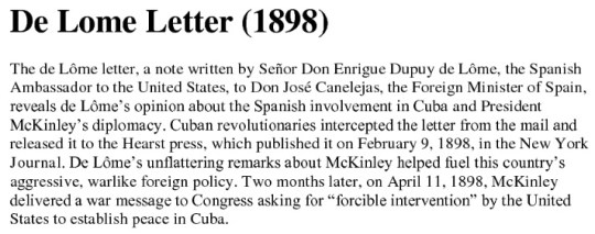 De Lôme Letter