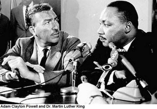 Adam Clayton Powell and Dr. Martin Luther King