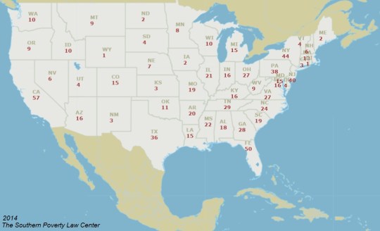 The Southern Poverty Law Center Hate Groups