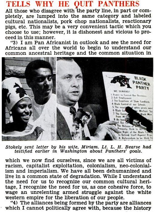 Kwame Touré Stokely Carmichael 1969 