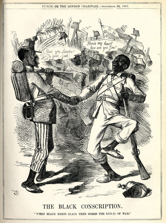 1863 Black Union and Confederate Soldiers