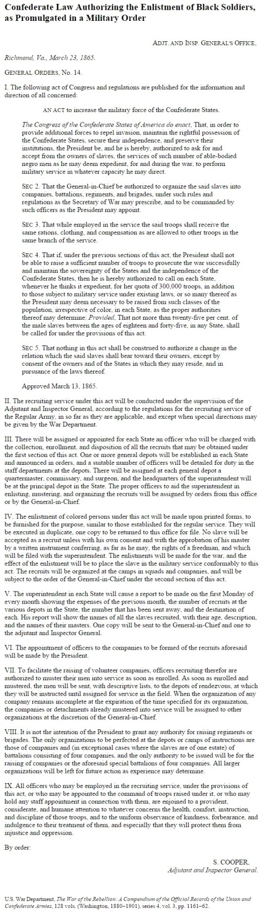 Confederate States of America Black Civil War Soldiers