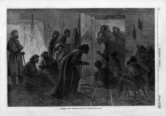 Escaping Union Officers Succored By Slaves 