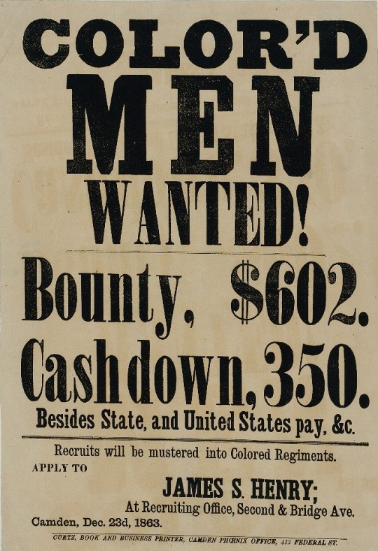 Union Black Soldiers 1863