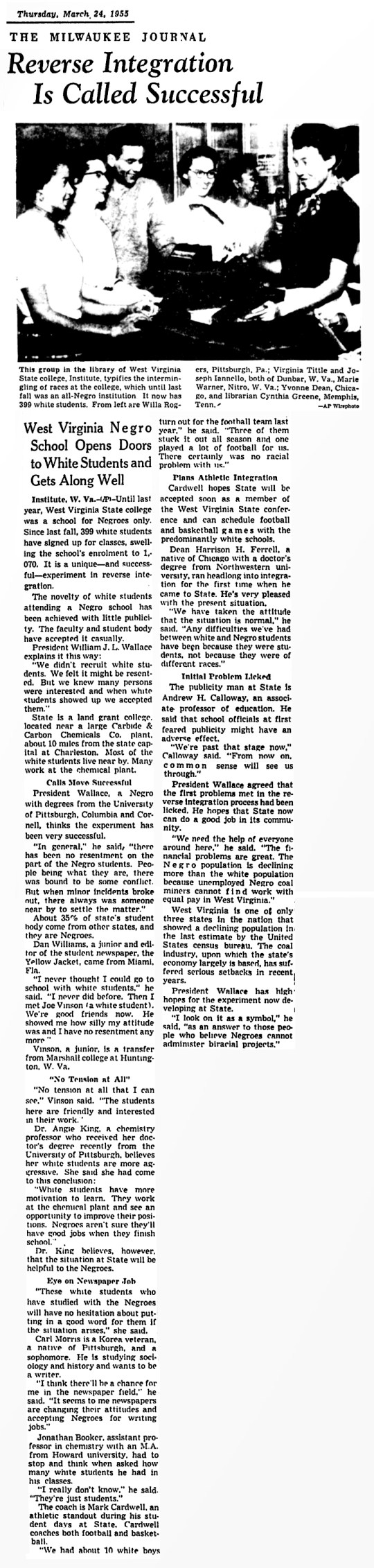 1955 West Virginia State