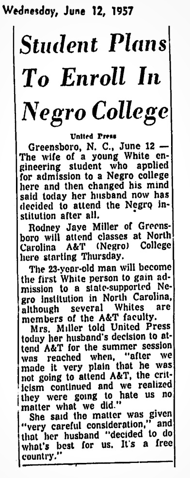 1957 North Carolina A&T 