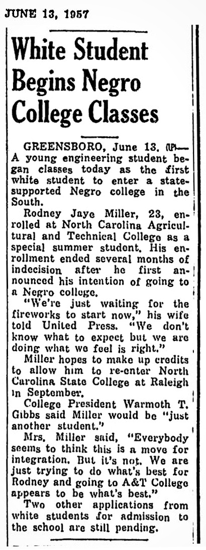 1957 North Carolina A&T 