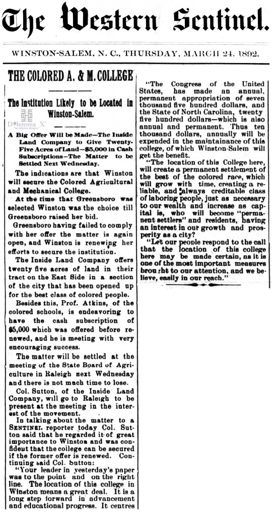 1892 North Carolina A&T