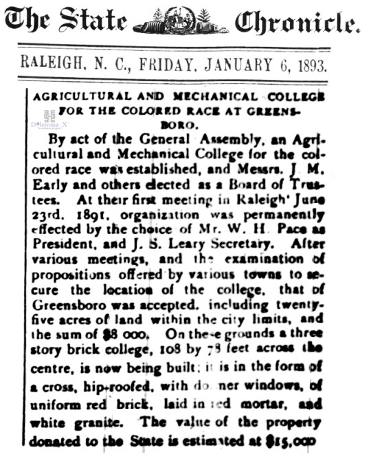 1893 North Carolina A&T