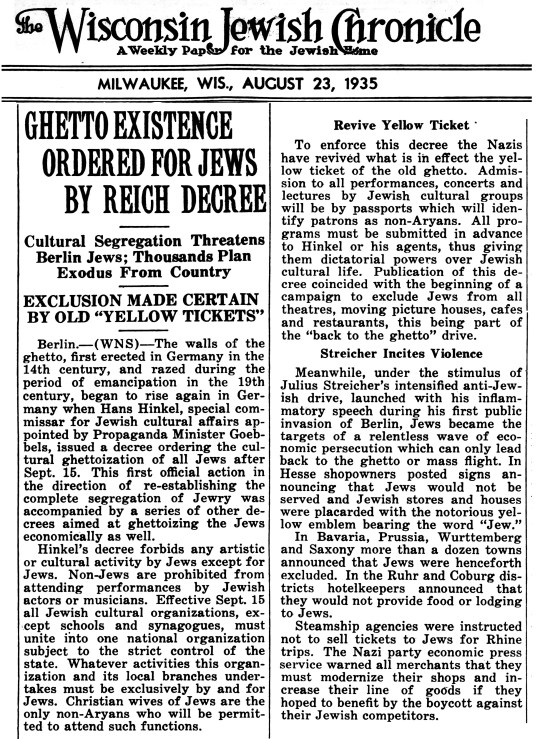 1935 German Reich Decree