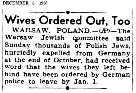1938 Jewish Wives Expelled