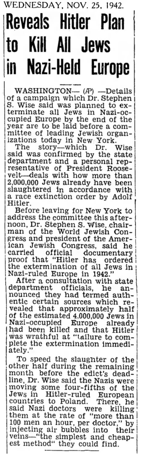 1942 Jews Hitler Plan