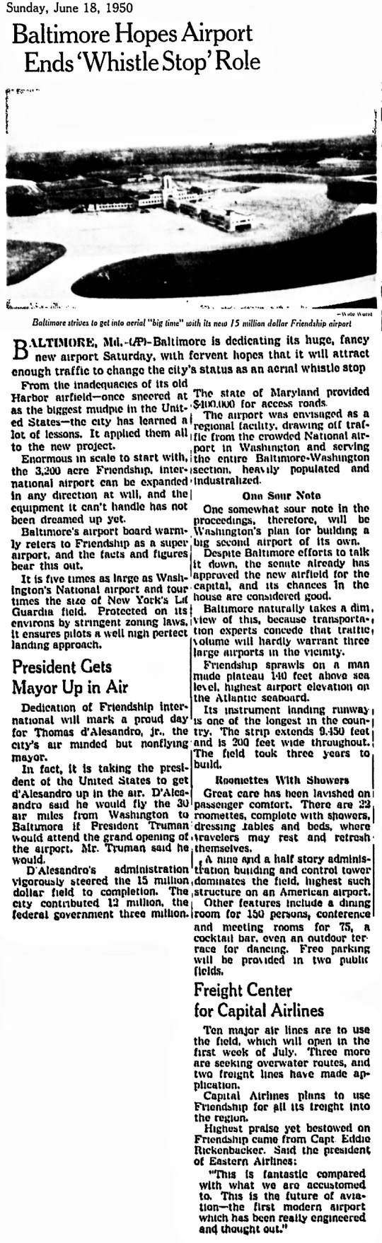 1950 Baltimore Washington