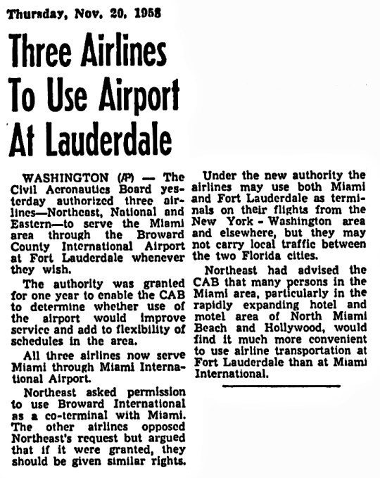 1958 Fort Lauderdale