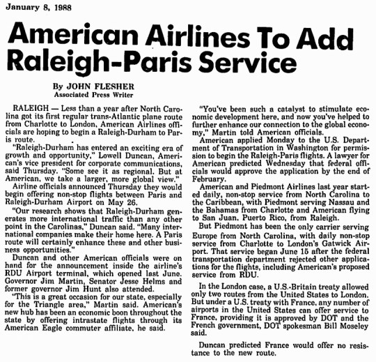 1988 Raleigh-Durham American Airlines Hub 01