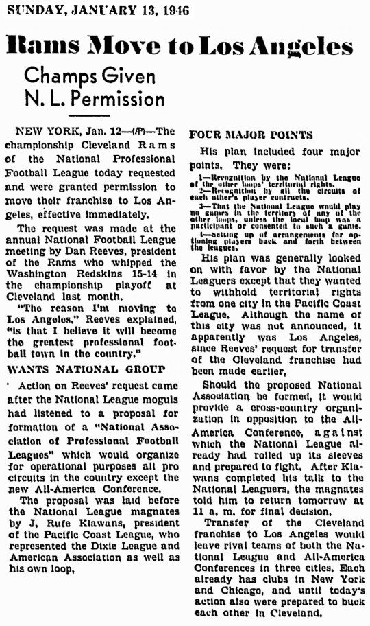Los Angeles Rams 1946