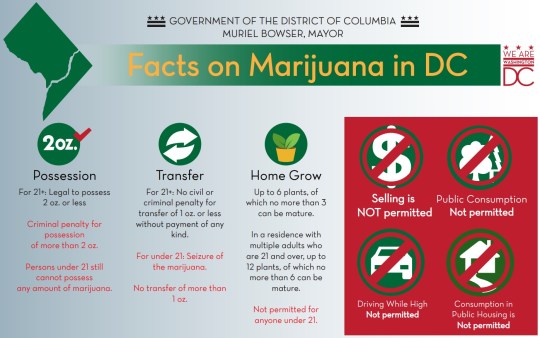 District of Columbia Marijuana Laws and Rules