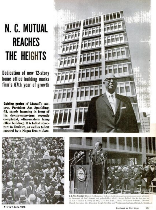EBONY June 1966 NC Mutual Headquarters