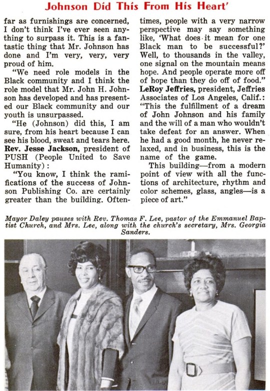 Johnson Publishing Company Headquaters 1972 