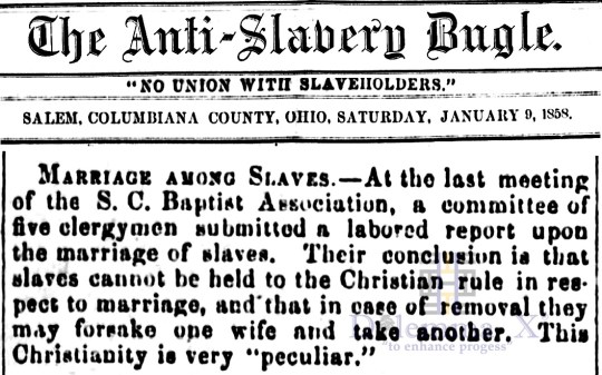 Marriages- Enslaved Africans 1858